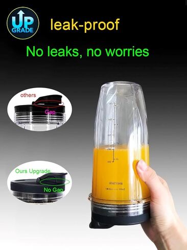 Replacement blender Blade and 24oz Cup Accessories with Lid, Only Compatible with Nutri Ninja SS150,SS151,SS300, SS350,SS351, CO351B, SS100, SS101, CO101B,SS400,SS401 in Saudi Arabia