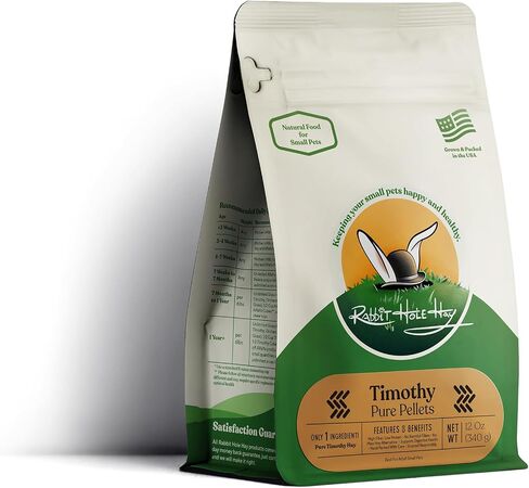 All Natural Pure Timothy Pellets for Small Pets - 12 oz - High-Fiber Feed in Saudi Arabia
