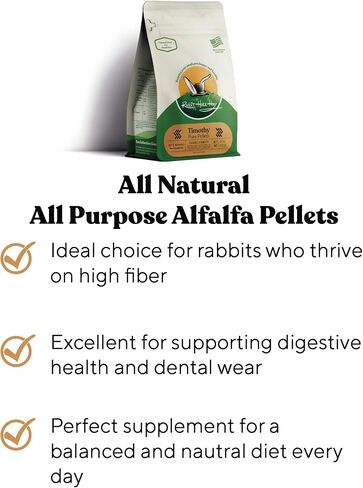 All Natural Pure Timothy Pellets for Small Pets - 12 oz - High-Fiber Feed in Saudi Arabia