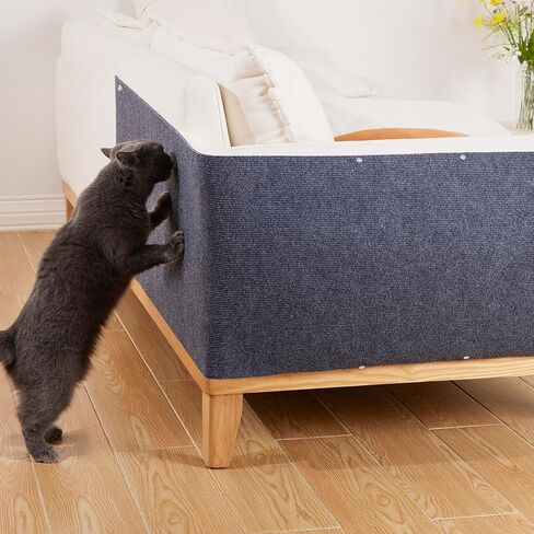 وسادات خدش القطط من يانجباغا، عبوة من 2 واقي أثاث قابل للتشذيب ذاتي اللصق، مقاس 101.6 سم × 40.64 سم، وسادة خدش للإصلاح أو التعافي أو الخدش بنفسك in Kuwait