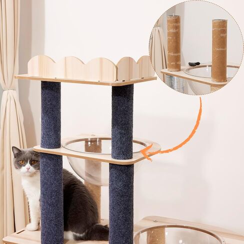 وسادات خدش القطط من يانجباغا، عبوة من 2 واقي أثاث قابل للتشذيب ذاتي اللصق، مقاس 101.6 سم × 40.64 سم، وسادة خدش للإصلاح أو التعافي أو الخدش بنفسك in Kuwait