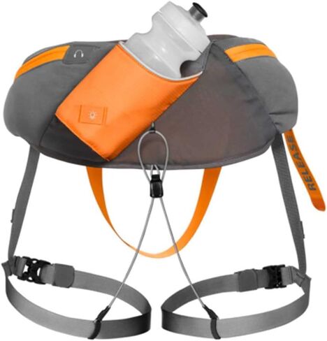 Ruffwear, Omnijore Dog Joring System, Dog Harness, Hip Belt, and Towline for Skiing, Skateboarding, and Biking, Orange Poppy, Medium in Saudi Arabia