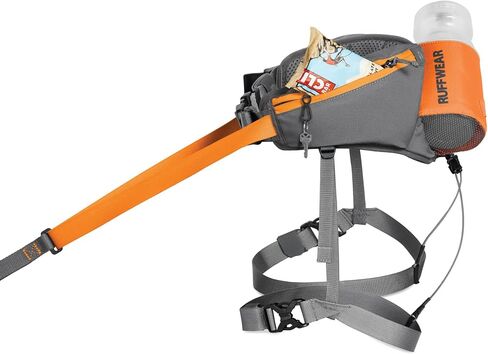Ruffwear, Omnijore Dog Joring System, Dog Harness, Hip Belt, and Towline for Skiing, Skateboarding, and Biking, Orange Poppy, Medium in Saudi Arabia