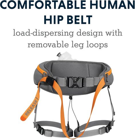 Ruffwear, Omnijore Dog Joring System, Dog Harness, Hip Belt, and Towline for Skiing, Skateboarding, and Biking, Orange Poppy, Medium in Saudi Arabia