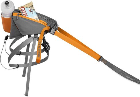 Ruffwear، نظام Omnijore Dog Joring، حزام للكلاب، حزام الورك، وخط المنشفة للتزلج والتزلج وركوب الدراجات، برتقالي الخشخاش، متوسط in Kuwait