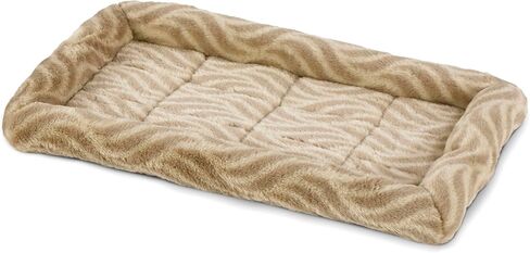 MidWest Homes For Pets QuiteTime Deluxe Wave Bolster Bed for Small Dogs; Easily Machine Wash and Dry; Tan; 22"; 40222-WVTN in Saudi Arabia