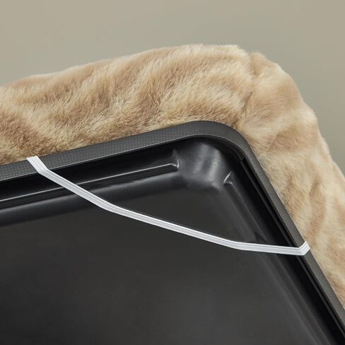 MidWest Homes For Pets QuiteTime Deluxe Wave Bolster Bed for Small Dogs; Easily Machine Wash and Dry; Tan; 22"; 40222-WVTN in Saudi Arabia