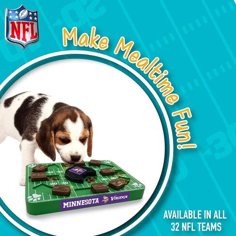 Pets First NFL Minnesota Vikings Puzzle Toy, Puzzle Treat Dog Toy, Interactive Dog Treat Toy, Dog Puzzle in Saudi Arabia