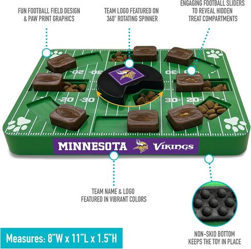 Pets First NFL Minnesota Vikings Puzzle Toy, Puzzle Treat Dog Toy, Interactive Dog Treat Toy, Dog Puzzle in Saudi Arabia