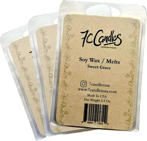 Sweet Grace, Wax Melts Wax cubes, Essence Sweet Grace, Soy Wax Blend, 2.50 Oz (3 Pack) in Saudi Arabia
