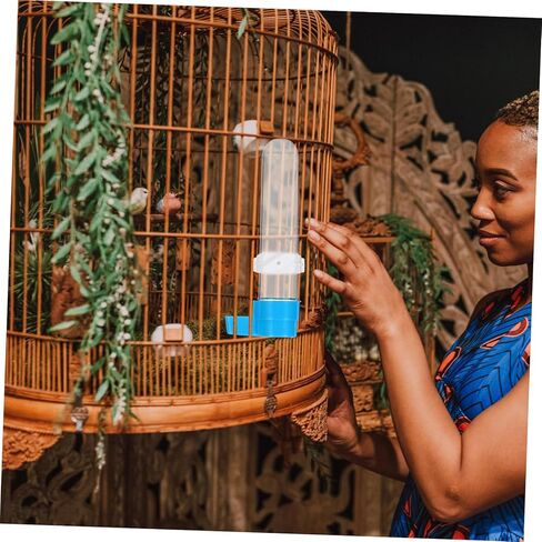 5 قطع الطيور شارب الحيوانات الأليفة الطيور تغذية المياه التلقائي الطيور موزع المياه الطيور شرب زجاجة الطيور تغذية المياه لقفص الطيور الملحقات لأقفاص الطيور لوازم زيادة البلاستيك in Kuwait