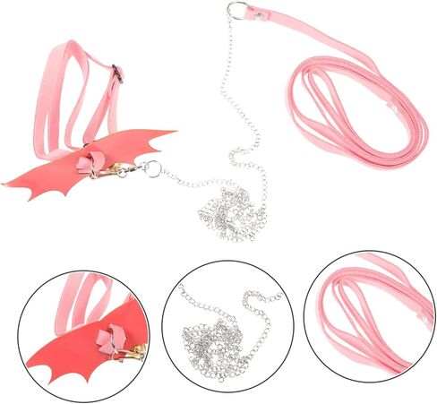 Turtle Leash Lizard Leash Tortoise Pulling Rope Small Animals Control Rope Tortoise Harness Leash Small Pet Harness Tortoise Traction Pink Super Skin Portable Vest in Saudi Arabia
