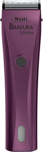 سلك محرك قوي من Wahl Professional Animal Bravura Lithium / طقم ماكينة قص الحيوانات الأليفة اللاسلكي (أرجواني) مع فرشاة شفرة in Kuwait