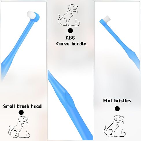 3 Pack Cat Kitten Toothbrush Soft Nano Bristles Puppy Dog Toothbrush Small Cat Dog Toothbrush, Pet Dental Care Oral Hygiene Toothbrush for Sensitive Pet Teeth Gums in Saudi Arabia