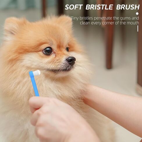 3 Pack Cat Kitten Toothbrush Soft Nano Bristles Puppy Dog Toothbrush Small Cat Dog Toothbrush, Pet Dental Care Oral Hygiene Toothbrush for Sensitive Pet Teeth Gums in Saudi Arabia