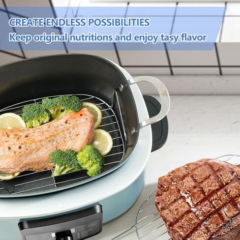 رف البخار والشواء متوافق مع Ninja Foodi Possible Cooker Pro 8.5 Qt MC1000 1PACK (1Pack) in Kuwait