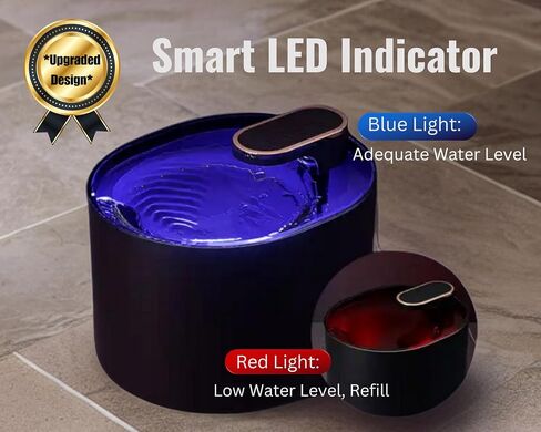 Smart LED Automatic Pet Water Dispenser, 3L Large Capacity, Ultra-Quiet Water Fountain for Cats, Dogs, Small Pets, Multi-Level Filtration, BPA Free in Saudi Arabia