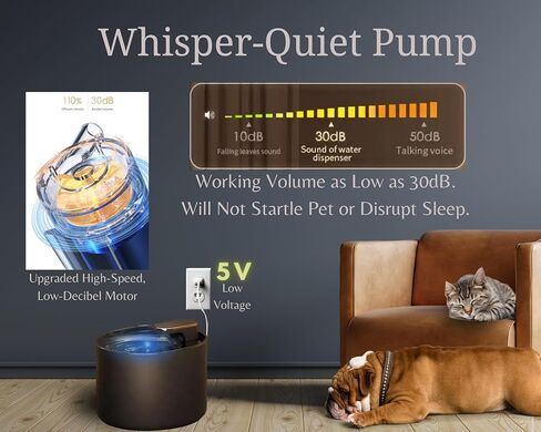 Smart LED Automatic Pet Water Dispenser, 3L Large Capacity, Ultra-Quiet Water Fountain for Cats, Dogs, Small Pets, Multi-Level Filtration, BPA Free in Saudi Arabia