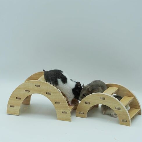 Wooden Hamster House Wood Hideout for Hamsters Young Dwarf Gerbil Mouse Mice Rat Small Animals(Only for Small Hamster) in Kuwait