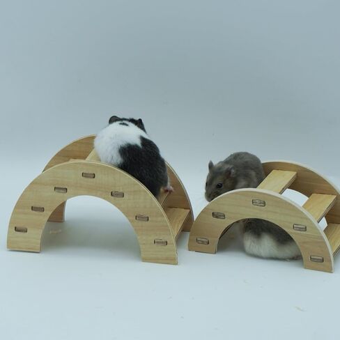 Wooden Hamster House Wood Hideout for Hamsters Young Dwarf Gerbil Mouse Mice Rat Small Animals(Only for Small Hamster) in Kuwait