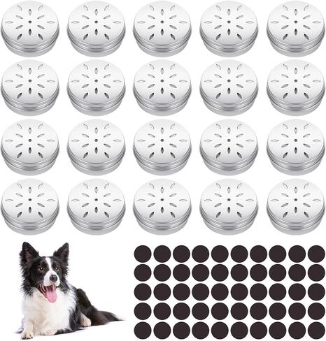 20 عبوة من علب عمل رائحة الكلاب، مجموعة حاويات تدريب أنف الكلاب مع 50 نقطة مغناطيسية، صندوق تدريب على رائحة الألومنيوم بوزن 2 أونصة مع أغطية مجوفة، صندوق مزيل العرق للثلاجة المستديرة مع غطاء لولبي in Kuwait