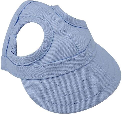 Pet Dog Sports Hat, Cat Baseball hat Pet Outdoor hat Sunbonnet Fashionable Sun hat Adjustable Stripe Summer Travel Hat with Ear Holes (M Black) in Saudi Arabia