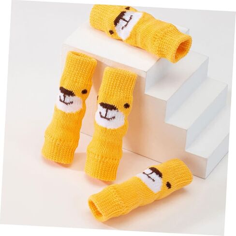 2 Sets pet Socks Dog Leg Warmers Small Dog Scratch Socks Warm Dog Hock Covers Pet Leg Sleeves Socks for Dogs Thermal Socks pet Leg Joint Protector Elasticity Grip Polyester in Kuwait