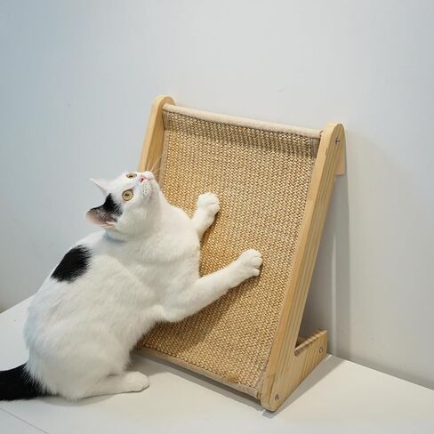 Cat Scratcher, L Shape Cat Scratcher for Indoor Cats, Sisal Cat Scratching Ramp, Protecting Furniture Cat Scratch Pad, Cat Scratching with Catnip, Large in Saudi Arabia