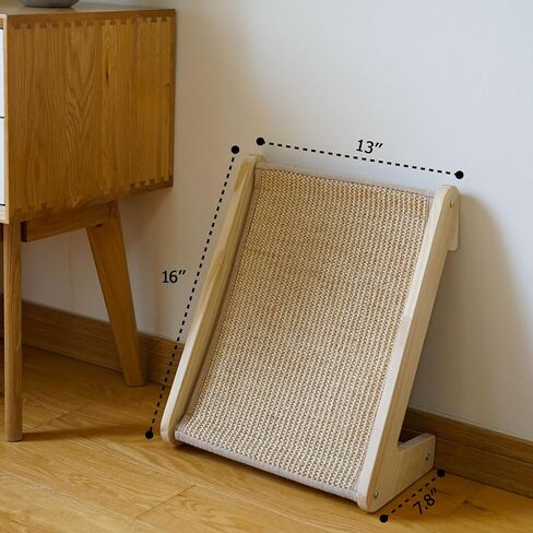 Cat Scratcher, L Shape Cat Scratcher for Indoor Cats, Sisal Cat Scratching Ramp, Protecting Furniture Cat Scratch Pad, Cat Scratching with Catnip, Large in Saudi Arabia