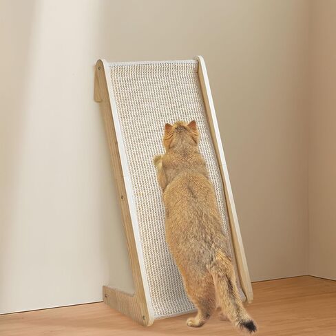 Cat Scratcher, L Shape Cat Scratcher for Indoor Cats, Sisal Cat Scratching Ramp, Protecting Furniture Cat Scratch Pad, Cat Scratching with Catnip, Large in Saudi Arabia