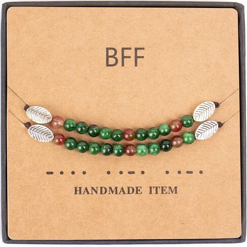 أساور مطابقة للصداقة، رمز مورس BFF، أساور لأفضل صديق، هدايا للمسافات الطويلة، أشياء مجوهرات للأخوات المقربات in Saudi Arabia