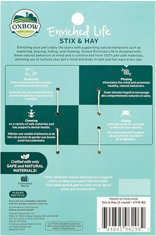 Oxbow Animal Health 4 عبوات من مضغ الحياة المخصب ومضغ الحيوانات الأليفة الصغيرة in Kuwait