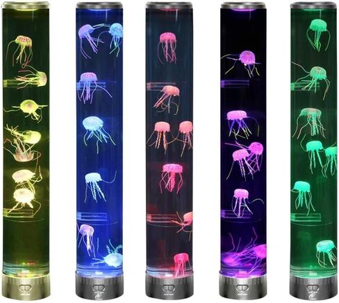 Lightahead LED مصباح المزاج قنديل البحر أكوا مع 5 تأثيرات ضوئية متغيرة الألوان. مصباح مزاج حوض السمك الاصطناعي الحسي الكبير للغاية. هدية مثالية in Kuwait