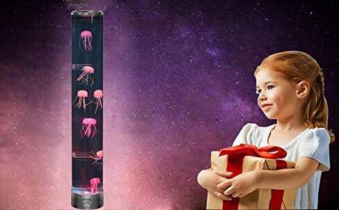 Lightahead LED مصباح المزاج قنديل البحر أكوا مع 5 تأثيرات ضوئية متغيرة الألوان. مصباح مزاج حوض السمك الاصطناعي الحسي الكبير للغاية. هدية مثالية in Kuwait