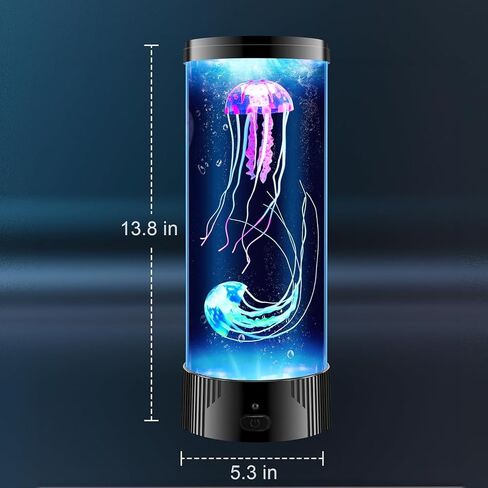 Jellyfish Lamp, LED Jellyfish Night Lamp 16 Colours with Remote Control Adult Children Aquarium Mood Light, Home Office Decoration Mood Light, Christmas Gift in Saudi Arabia