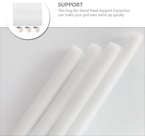 Ipetboom 10pcs دوبيرمان الكلب الأذن نشر عدة، الكلب الأذن الوقوف دعم أداة كلب الأذن حامل ملصق الكلب الأذن تصحيح ثابت حامل عمودي للكلاب الشرطة دوبيرمان in Saudi Arabia