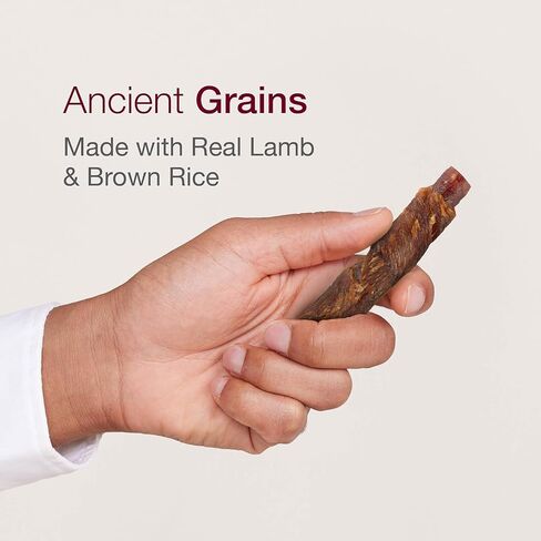 عصي SmartBones ملفوفة بالدجاج الحقيقي ولحم الضأن والأرز البني، مضغ خالي من الجلود الخام للكلاب، 4 مضغ لكل عبوة، 3.5 أونصة in Kuwait