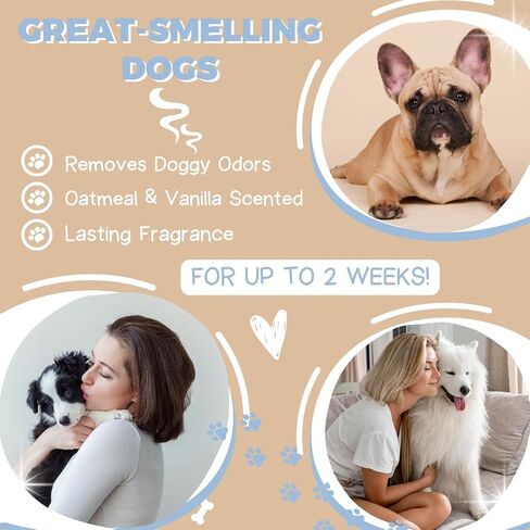 Alpha Dog Series Natural Dog Shampoo and Conditioner with Aloe Vera, pH Balanced Oatmeal Shampoo for Dogs, Tear-Free Dog Shampoo Oatmeal for Sensitive Skin, OatmealDog Shampoo 1 Gallon in Saudi Arabia