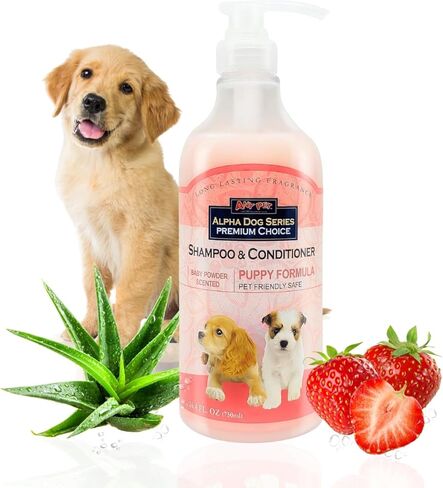 Alpha Dog Series Natural Dog Shampoo and Conditioner with Aloe Vera, pH Balanced Oatmeal Shampoo for Dogs, Tear-Free Dog Shampoo Oatmeal for Sensitive Skin, OatmealDog Shampoo 1 Gallon in Saudi Arabia