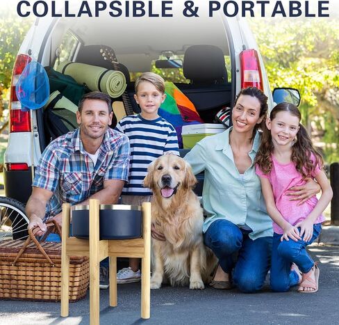 حامل وعاء الكلب متوافق مع وعاء الكلب يتي بومر، حامل وعاء الكلب القابل للتوسيع للكلاب الكبيرة، رفع وحدات التغذية البطيئة، حامل وعاء الماء المرتفع للكلاب in Kuwait