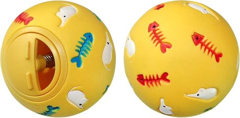 كرة توزيع الحلوى، كرة الوجبات الخفيفة للحيوانات الصغيرة، القطط والكلاب والأرنب وفئران الحيوانات الأليفة، مفيدة لأنشطة الحيوانات الأليفة والصحة (طباعة مخالب) in Kuwait