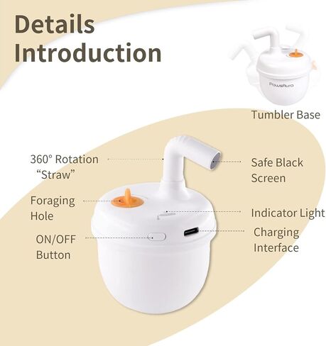 Cat Laser Toy, Bubble Automatic Cat Toy with Tumbler Design, Interactive Cat Toy with Catnip/Silvervine, Best Cat Toys with Fast & Slow Mode, Rechargeable Cat Toys for Bored Indoor Adult Cats in Saudi Arabia