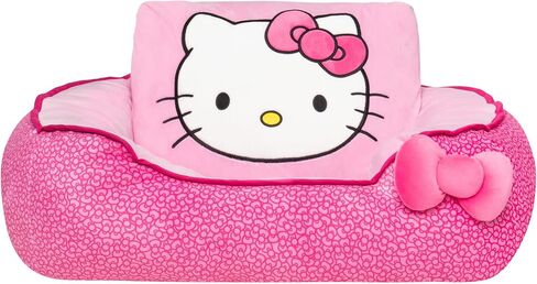 Hello Kitty and Friends Hello Kitty Pink Bolster Pet Bed - Pet Bolster Bed with Printed Design and Machine Washable Removable Insert - Small Pet Bed in Saudi Arabia
