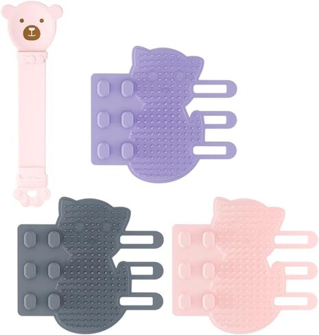 Cat Self Groomer 2 Pack Wall Corner Brushes, Soft Cat Corner Scratcher Self Grooming Massage Combs for Long Short Fur Kitten Indoor Cats (Blue+gray) in Saudi Arabia