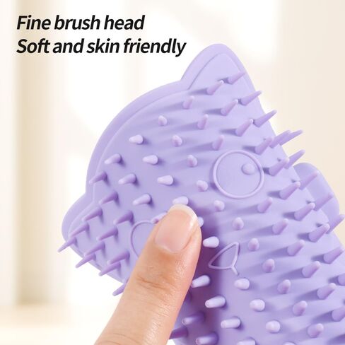 Cat Self Groomer 2 Pack Wall Corner Brushes, Soft Cat Corner Scratcher Self Grooming Massage Combs for Long Short Fur Kitten Indoor Cats (Blue+gray) in Saudi Arabia