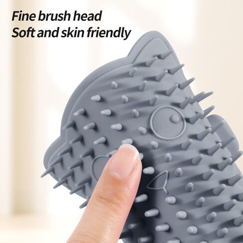 Cat Self Groomer 2 Pack Wall Corner Brushes, Soft Cat Corner Scratcher Self Grooming Massage Combs for Long Short Fur Kitten Indoor Cats (Blue+gray) in Saudi Arabia