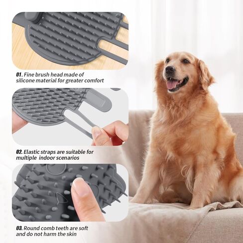 Cat Self Groomer 2 Pack Wall Corner Brushes, Soft Cat Corner Scratcher Self Grooming Massage Combs for Long Short Fur Kitten Indoor Cats (Blue+gray) in Saudi Arabia