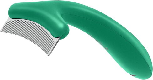 Cat Brush for Shedding - 3 in 1 Cat Hair Brush for Indoor Cats with 3 Replaceable Combs - Cat Grooming Brush for Long or Short Haired Cats - Deshedding Brush for Tangles Loose Fur - Green in Saudi Arabia