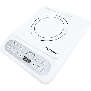 1500-Watt White Induction Cooktop with 8 Settings