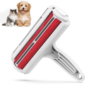 Roller Pet Hair Remover and Reusable Lint Roller- Cat and Dog Hair Remover for Furniture, Couch, Carpet, Clothing and Bedding - Portable, Multi-Surface Fur Removal Tool